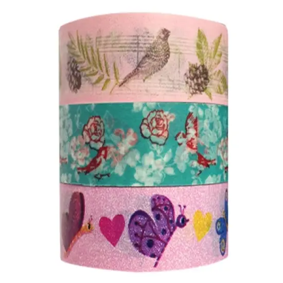Wrapables Nature's Dance Washi Masking Tape (Set of 3) image {1}