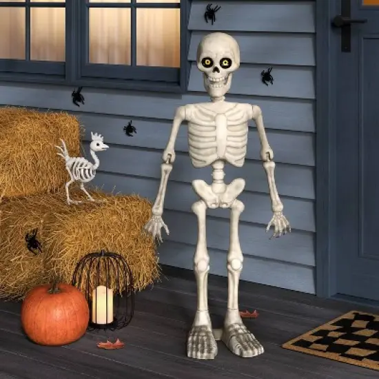 3' Animated Skeleton Halloween Decorative Prop Off-White - Hyde and EEK! Boutique&trade; image {1}