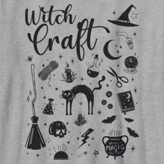 Boy's Lost Gods Halloween Witchcraft Necessities Black and White T-Shirt image {1}