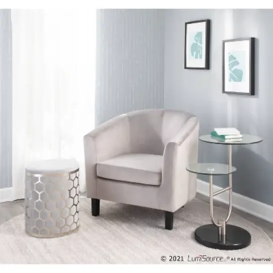 Honeycomb Glam Ottoman - LumiSource image {4}