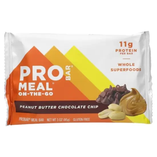 ProBar Meal On-The-Go, Peanut Butter Chocolate Chip, 12 Bars, 3 oz (85 g) Each image {2}