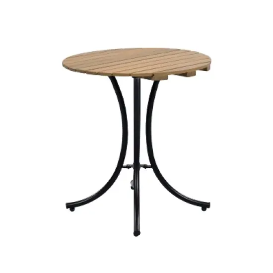 FIONECA 3-Piece Wicker Outdoor Patio Furniture Set with Lounge Chair, Ottoman & Coffee Table, Black & Natural Rattan with Beige Cushions image {15}