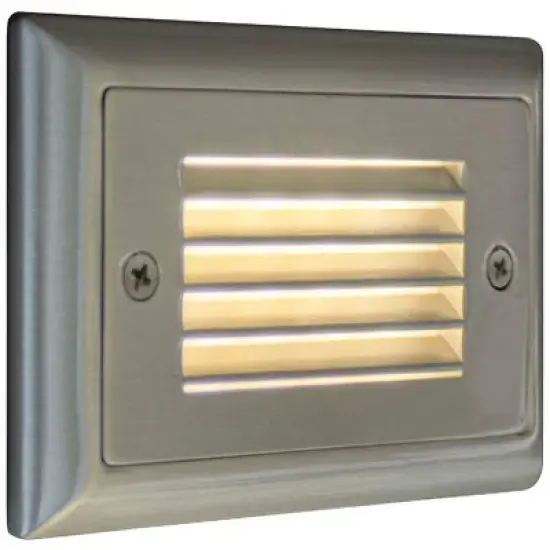 Bruck Lighting Step 4 3/4"W Horizontal Louver 3000K LED Outdoor Step Light image {1}