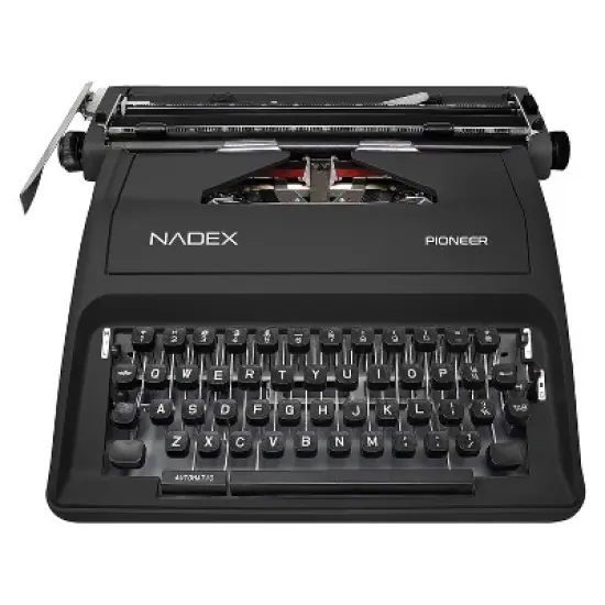 Nadex Coins&trade; Pioneer Manual Typewriter with Durable Travel Case (Black) image {4}