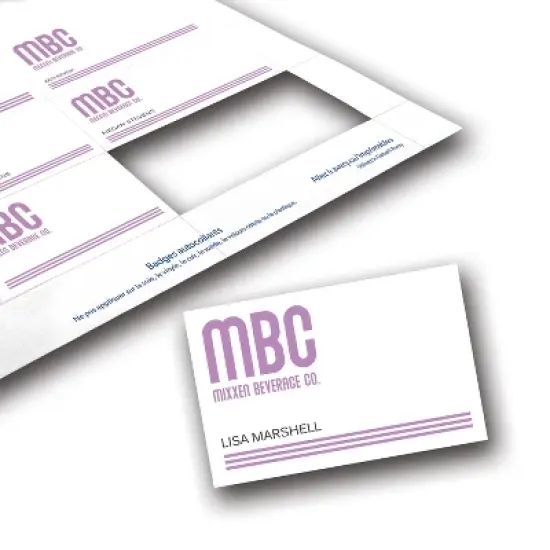 Avery Customizable Name Badge Inserts, 2.25" x 3.5", White, 400 Printable Name Tag Inserts (5390) image {1}