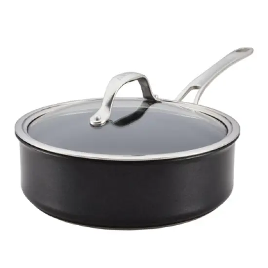 Anolon X Hybrid 3.5qt Nonstick Induction Saute Pan with Lid Super Dark Gray image {11}