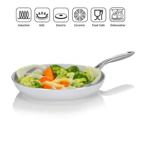 TECHEF CeraTerra - 12" Ceramic Nonstick Frying Pan with Cover image {2}