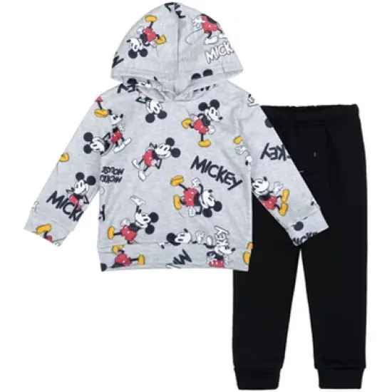 Disney Mickey Mouse Christmas Fleece Pullover Hoodie and Pants Outfit Set Infant to Little Kid  image {10}