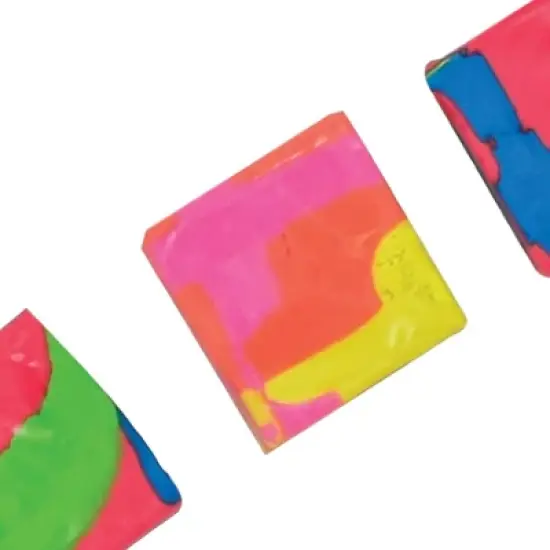 Tri-Color Kneaded Erasers (12 Pack) - Clean Mistakes with Fun Colors image {2}