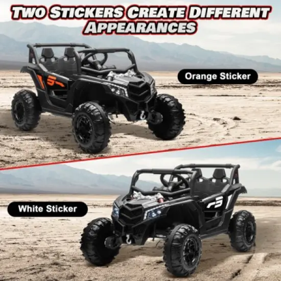 JOYRACER 24V Ride on Car w/ Remote Control, 4WD Powered Electric Off-Road UTV with 4*200W Motors image {6}