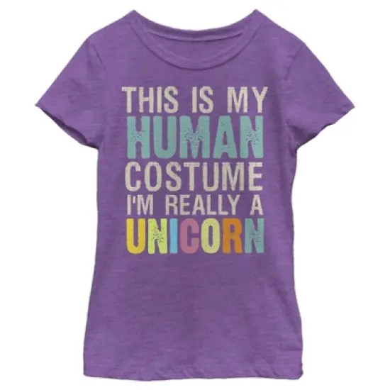 Girl's Lost Gods Unicorn in Human Costume T-Shirt image {3}