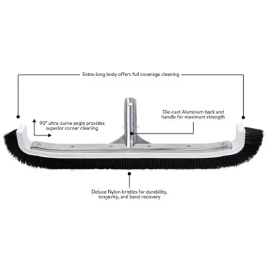 Poolmaster 22'' Ultra Curved Swimming Pool Wall and Tile Brush Head image {6}