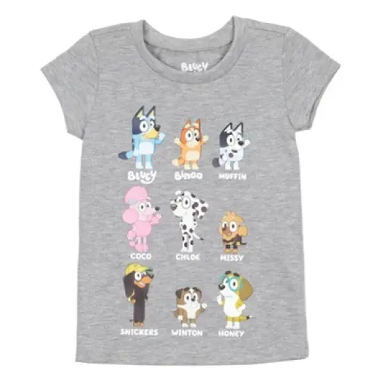 Bluey Bingo Girls 3 Pack Graphic T-Shirts Toddler image {2}