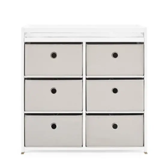 Delta Children Hayes Changing Table with Fabric Bins image {9}