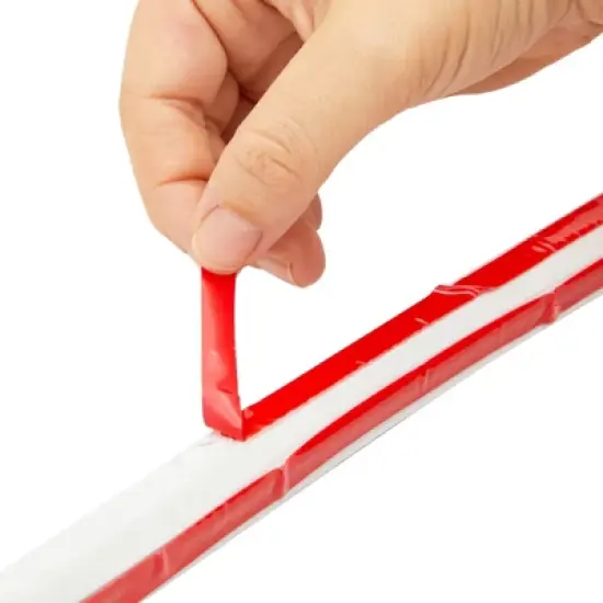 Stockroom Plus 16.5 Feet Flexible Quarter-Round Trim for Wall Edges, Self-Adhesive Peel and Stick PVC Molding, 198.0x0.8x0.5in, Gold image {2}