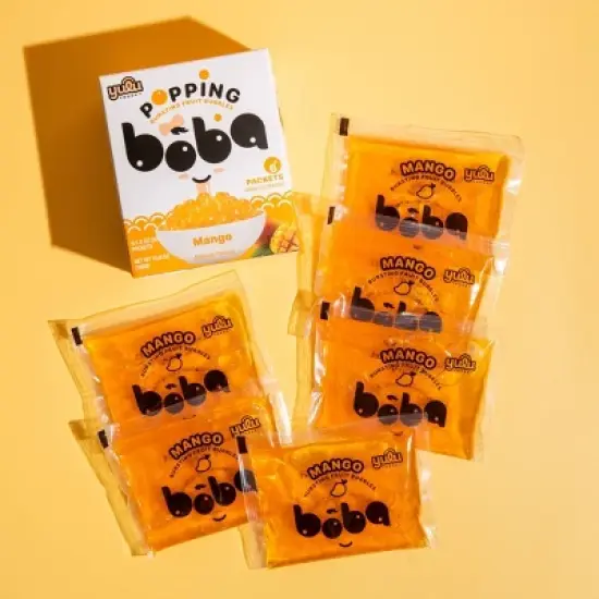 Yulu Popping Bursting Boba Fruit Bubbles For Boba Tea - 6ct image {3}
