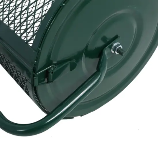 SKRAN 24-Inch Rotating Drum Compost Screen,Compost Spreader Metal Mesh,T Shaped Handle for Planting Seeding,Lawn Care Manure Spreaders Roller image {7}