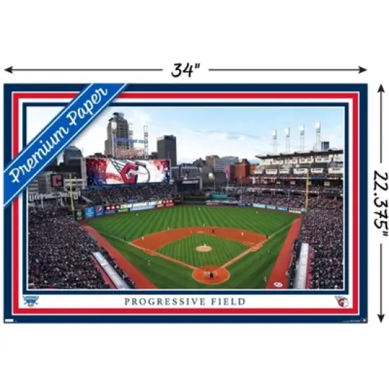 Trends International MLB Cleveland Guardians - Progressive Field 22 Unframed Wall Poster Prints image {2}