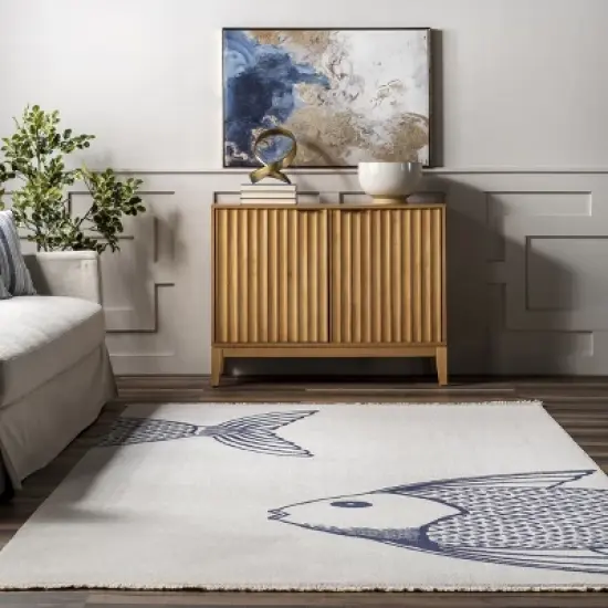 nuLOOM Sheryl Nautical Indoor/Outdoor Tassel Area Rug image {7}