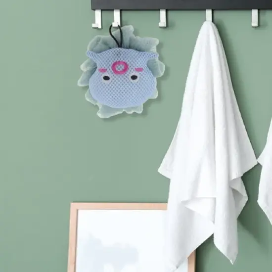 Unique Bargains Cartoon Bath Sponge Blue 1 Pc image {4}