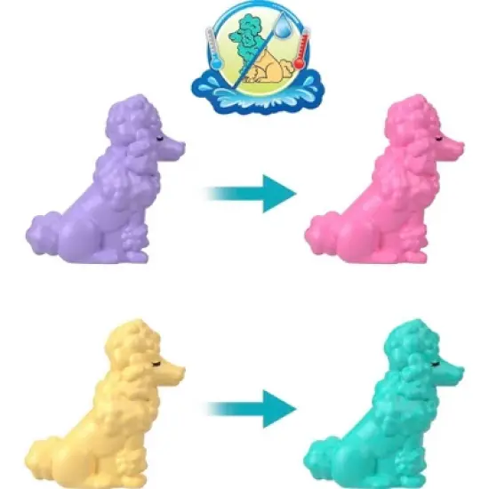 Polly Pocket Groom & Glam Poodle Compact Playset image {3}