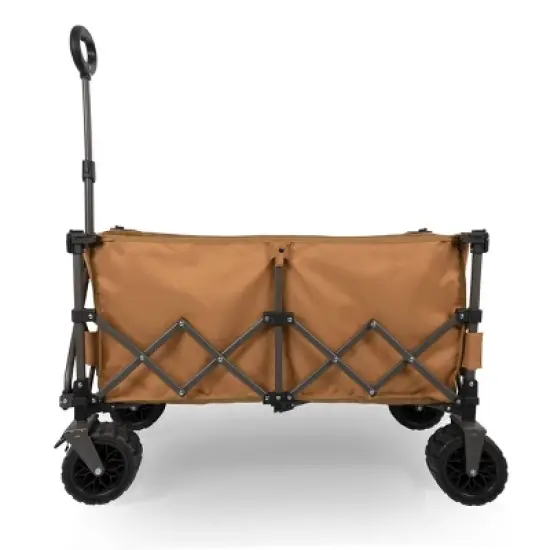 Oniva Wilderness All Terrain Outdoor Folding Wagon - Brown/Gray image {2}