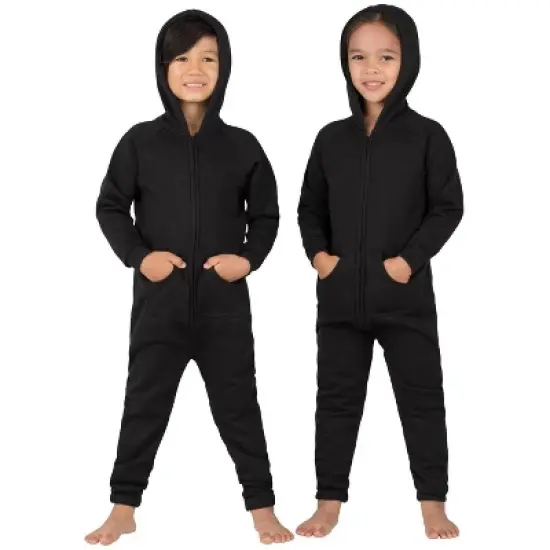 Joggies - Pitch Black Toddler Footless Hoodie Onesie image {3}