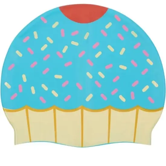 Sporti Cupcake Silicone Swim Cap image {4}