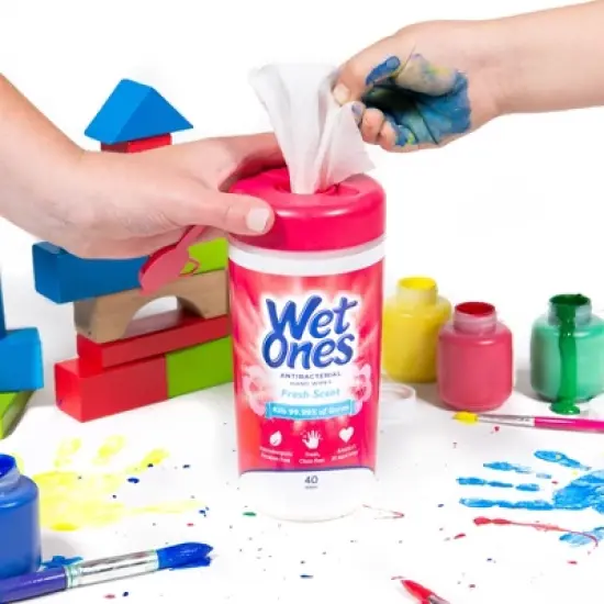 Wet Ones Sensitive Skin Hand Wipes Canister - Unscented - 40ct image {2}