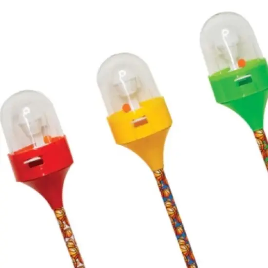 Shoot Hoops & Write! Basketball Pen Set (3 Pack) - Black Ink, Fun Design (Red, Green, Yellow) image {3}