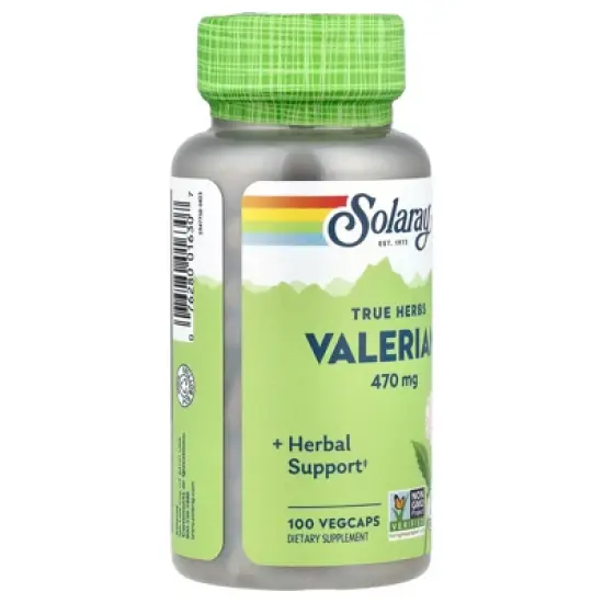 Solaray True Herbs, Valerian, 470 mg, 100 VegCaps image {3}
