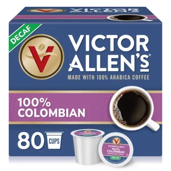 Victor Allen's Coffee Decaf 100% Colombian, Medium Roast, 80 Count, Single Serve Coffee Pods for Keurig K-Cup Brewers image {6}