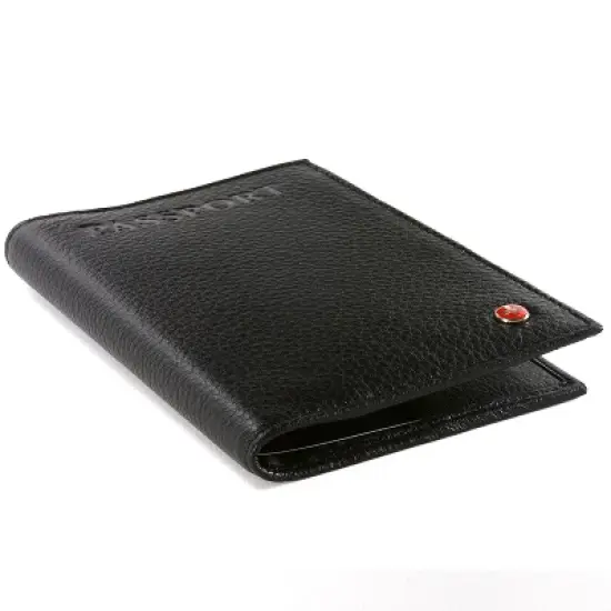 Alpine Swiss RFID Blocking Leather Passport Cover Safe ID Protection Travel Case image {4}