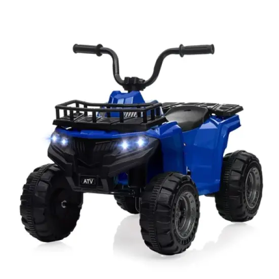 12V Kids Ride On Electric ATV, Ride Car Toy with Bluetooth Audio,High/Low Speed, LED Headlights, Battery Indicator & Radio, for Boys Girls 3-10 image {9}