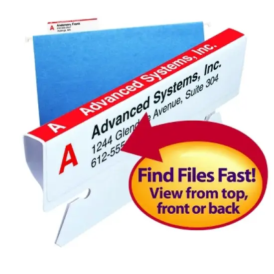 Smead Viewable Labeling System, Label Refill Pack, Hanging Folder Labels, Ink-Jet and Laser Printers (64915) image {3}