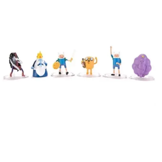 The Zoofy Group LLC Adventure Time Deluxe 6 Pack 2" Action Figure Set image {1}