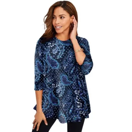 Jessica London Women&rsquo;s Plus Size Swing Tunic image {19}