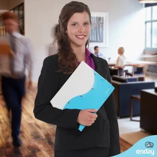 Enday Two Tone Letter Size Document Case image {5}