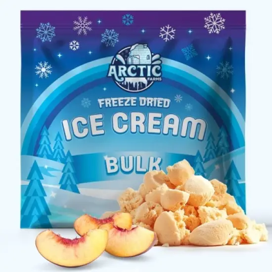 Arctic Farms Freeze Dried Ice Cream That Does Not Melt (Bits) (Peach) image {5}