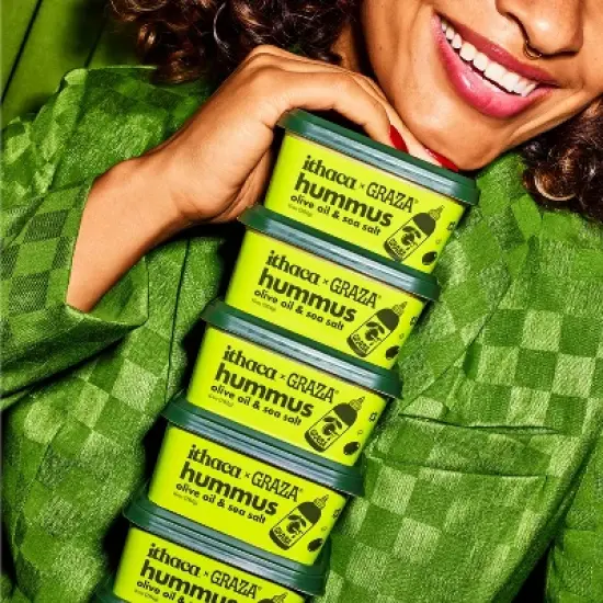 Ithaca Graza Olive Oil and Sea Salt Hummus - 10oz image {2}