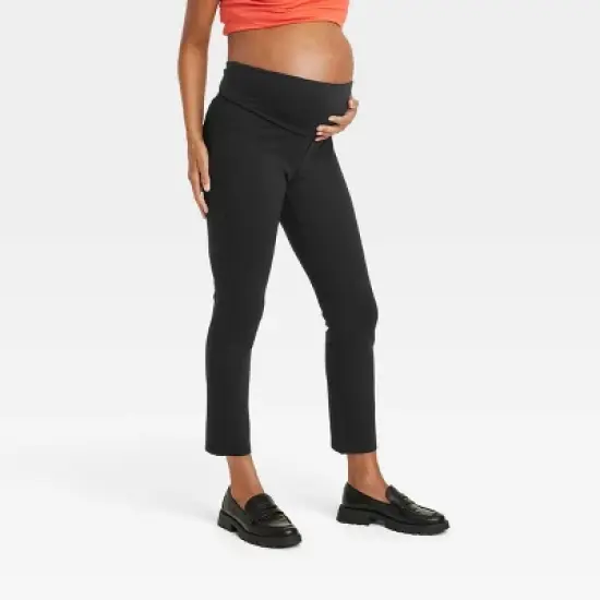 Over Belly Ponte Skinny Maternity Pants - Isabel Maternity by Ingrid & Isabel&trade; Black image {3}