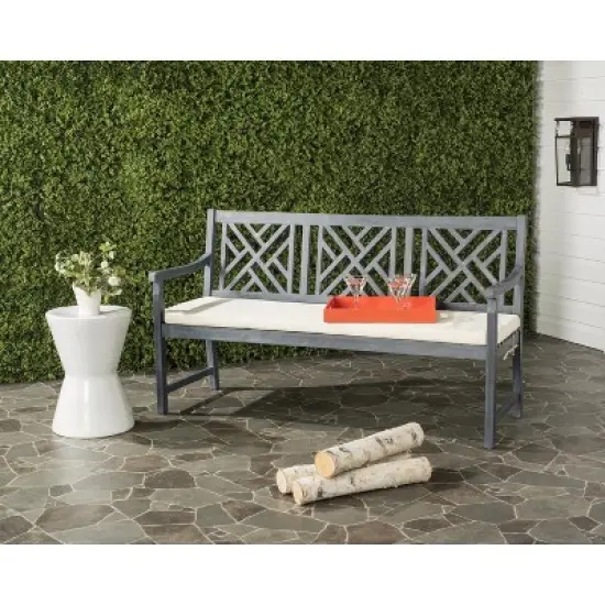 Bradbury 3 Seat Bench - Outdoor - Safavieh image {1}