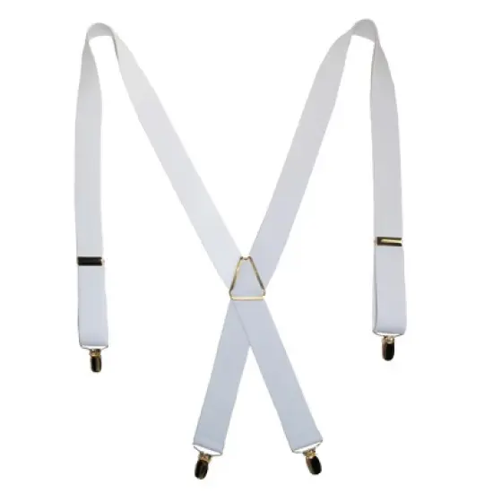 CTM Men's Elastic X-Back Suspenders with Brass Hardware image {7}