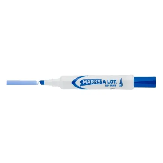 Avery Marks-A-Lot Dry-Erase Markers Chisel Tip Blue Ink 12/Pk 24406 image {7}