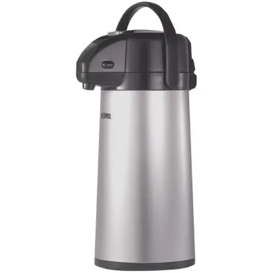 Thermos 2 Quart Glass Vacuum Insulated Pump Pot - Gray Metallic image {3}