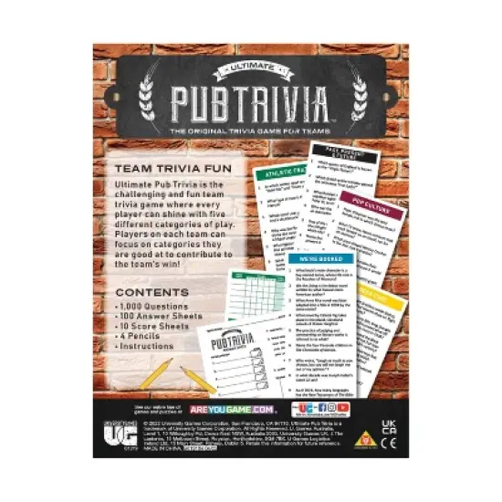 University Games Ultimate Pub Trivia Board Game image {3}