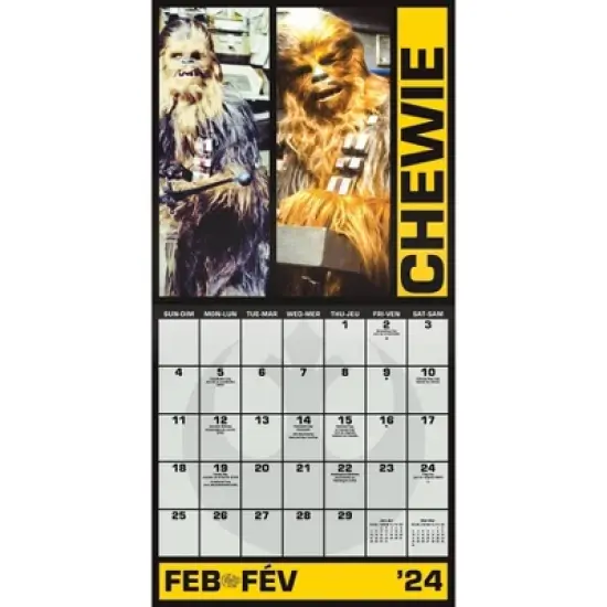 Trends International Inc. 2023-24 Wall Calendar 12"x12" Star Wars: Saga Bilingual image {2}