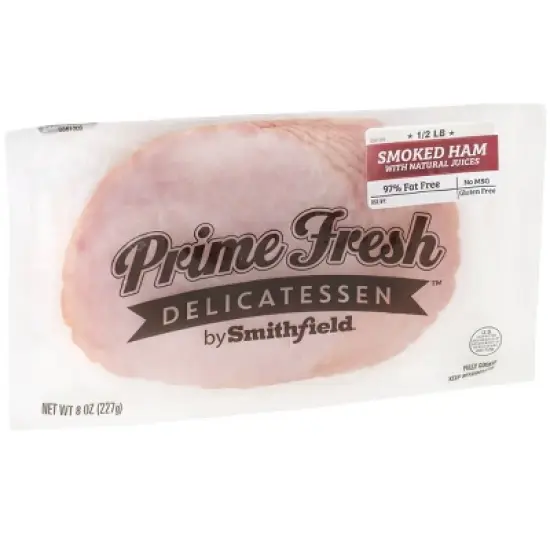 Prime Fresh Smoked Ham Lunchmeat - 8oz image {1}