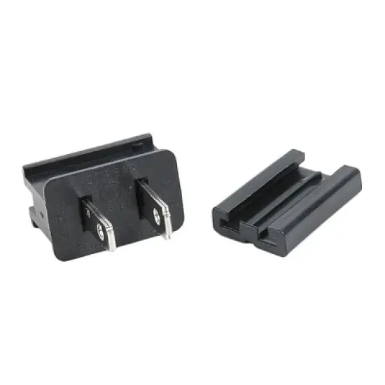 Novelty Lights Black Snap-On Vampire Plug SPT-1 for C9/C7 Socket or Zip Cord Wire image {7}