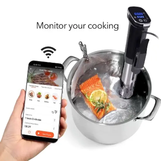 HOM Smart Sous Vide Precision Cooker 1000W - Advanced Cooking Appliance with App Integration image {5}
